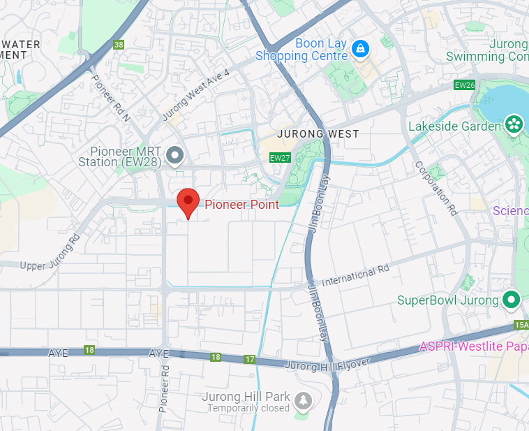 A S Rainbow Group office location map - Pioneer Junction, Singapore